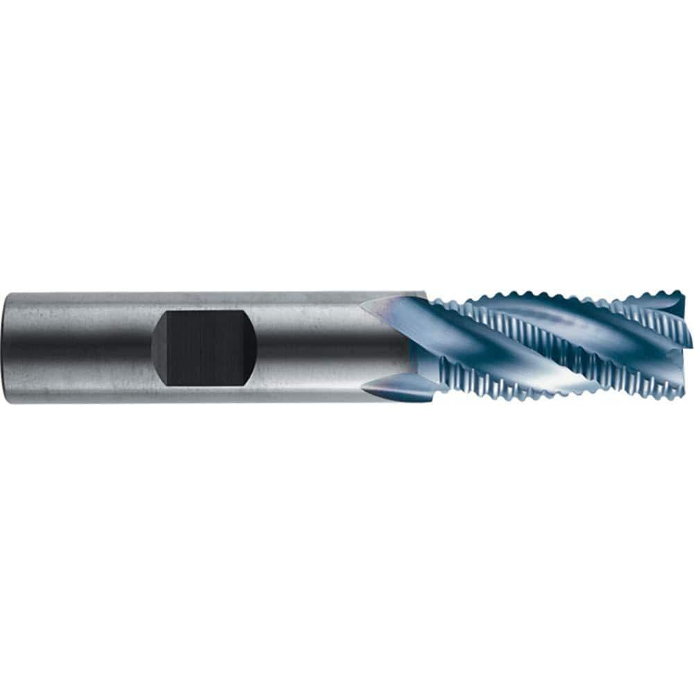 RobbJack STR-404-12-A Square End Mill: 3/8'' Dia, 7/8'' LOC, 3/8'' Shank Dia, 2-1/2'' OAL, 4 Flutes, Solid Carbide