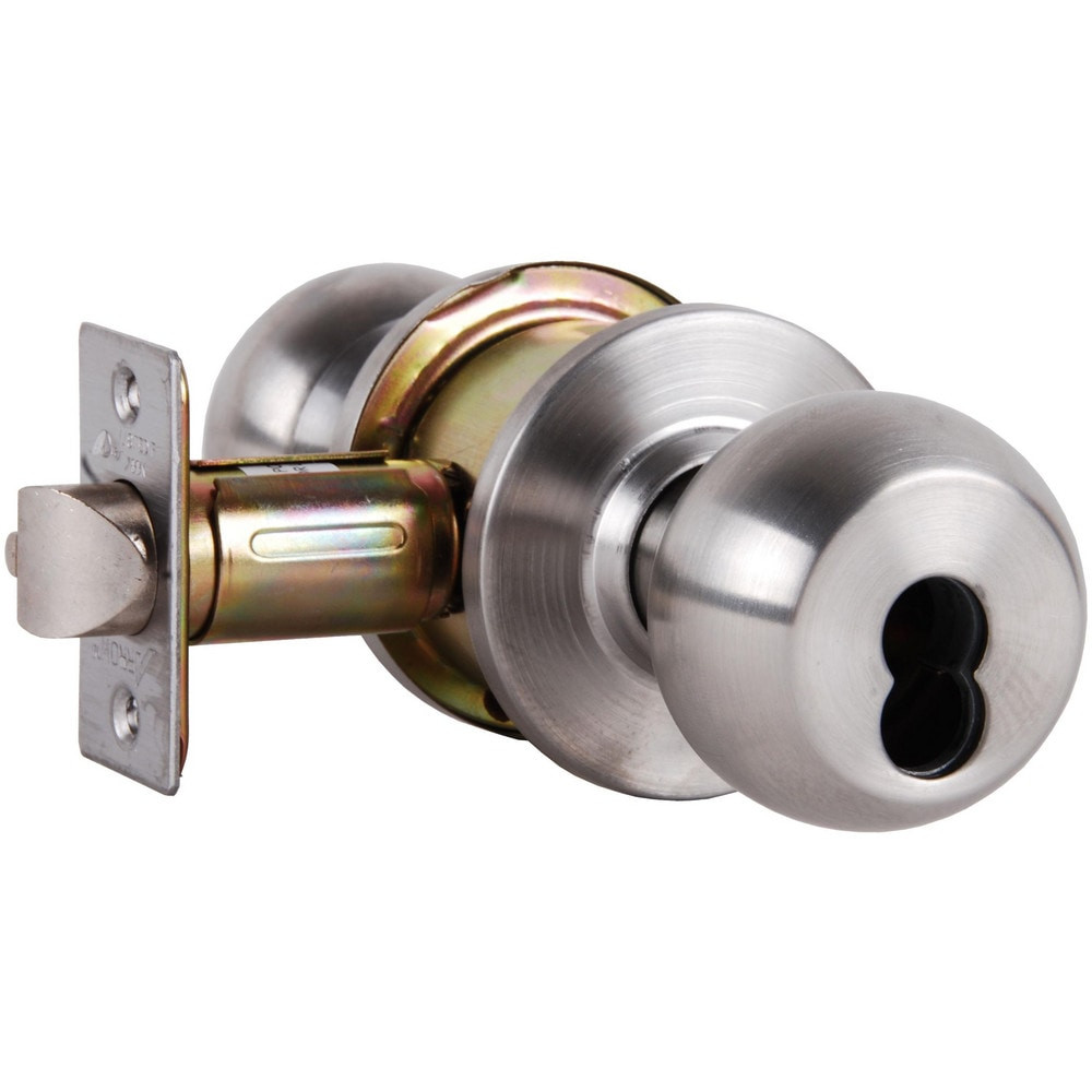 Arrow Lock RK11-BD-32D-IC Knob Locksets; Type: Entrance ; Key Type: Keyed Different ; Material: Metal ; Finish/Coating: Satin Stainless Steel ; Compatible Door Thickness: 1-3/8" to 1-3/4" ; Backset: 2.375