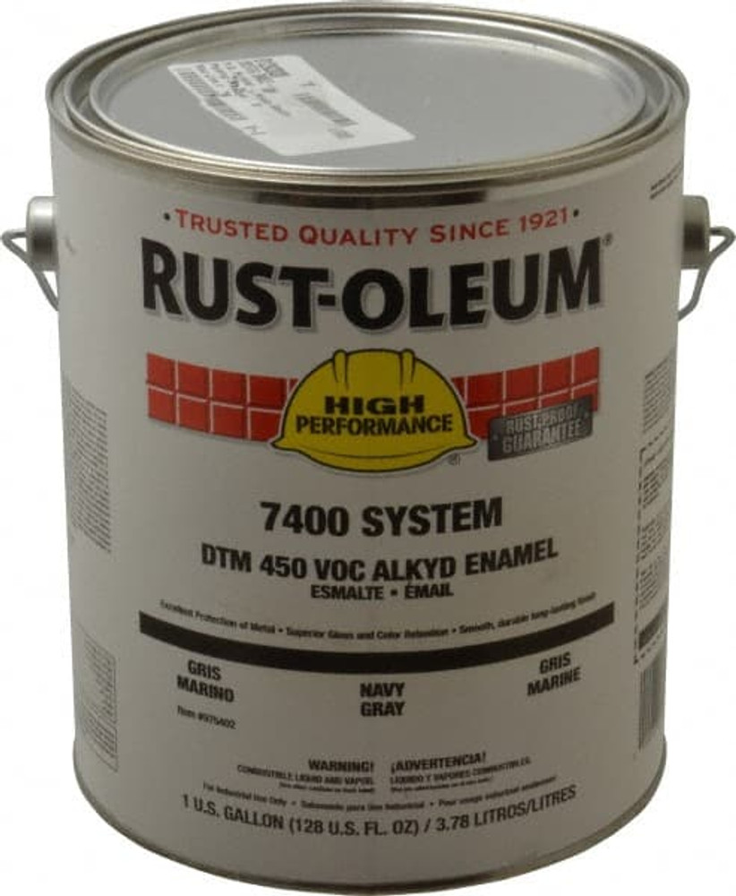 Rust-Oleum 975402 Alkyd Enamel  Paint: 1 gal, Navy Gray, Gloss Finish