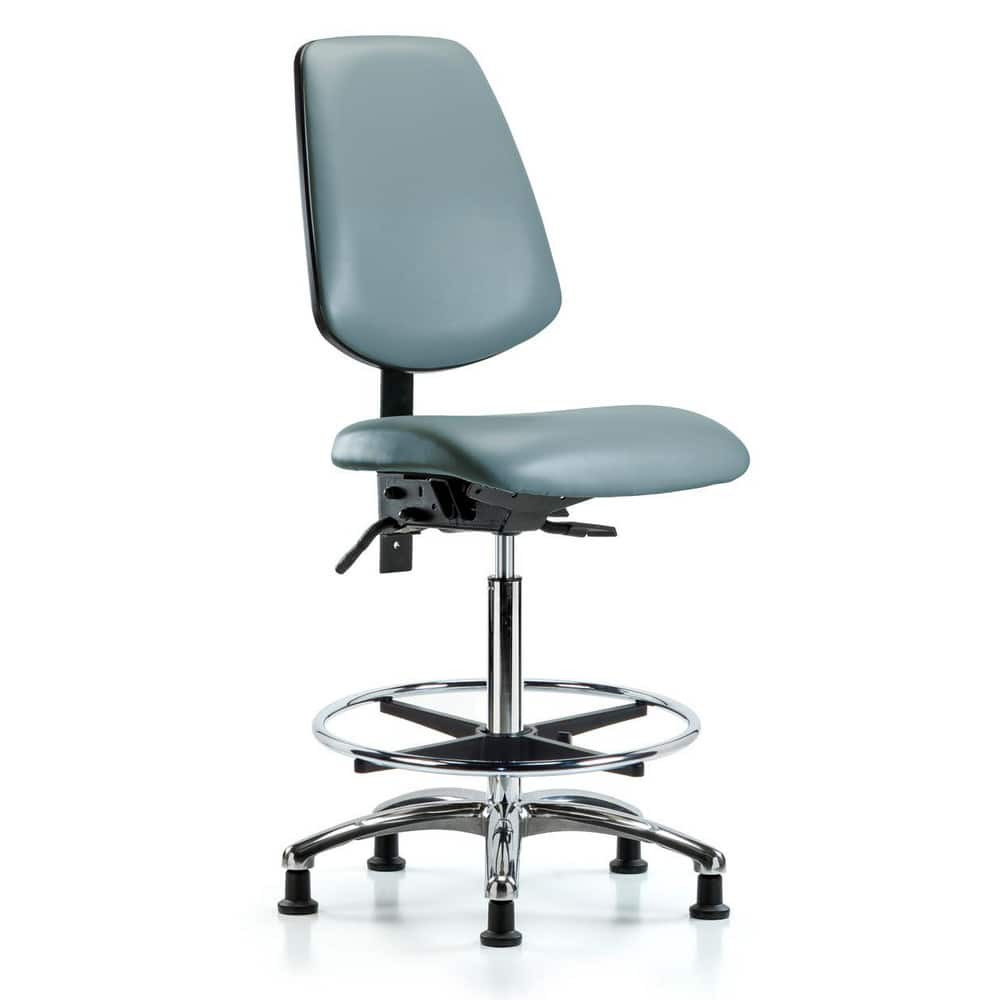 Blue Ridge Ergonomics MSC47036 Task Chair: Vinyl, Storm