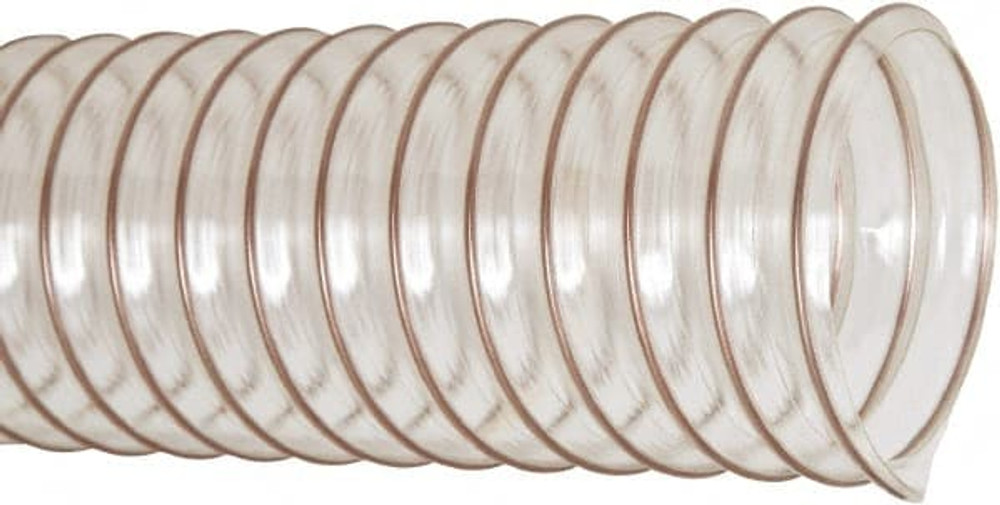 Flexaust 8338100025 Duct Hose: Polyurethane, 10" ID, 2 Hg Vac Rating, 7 psi