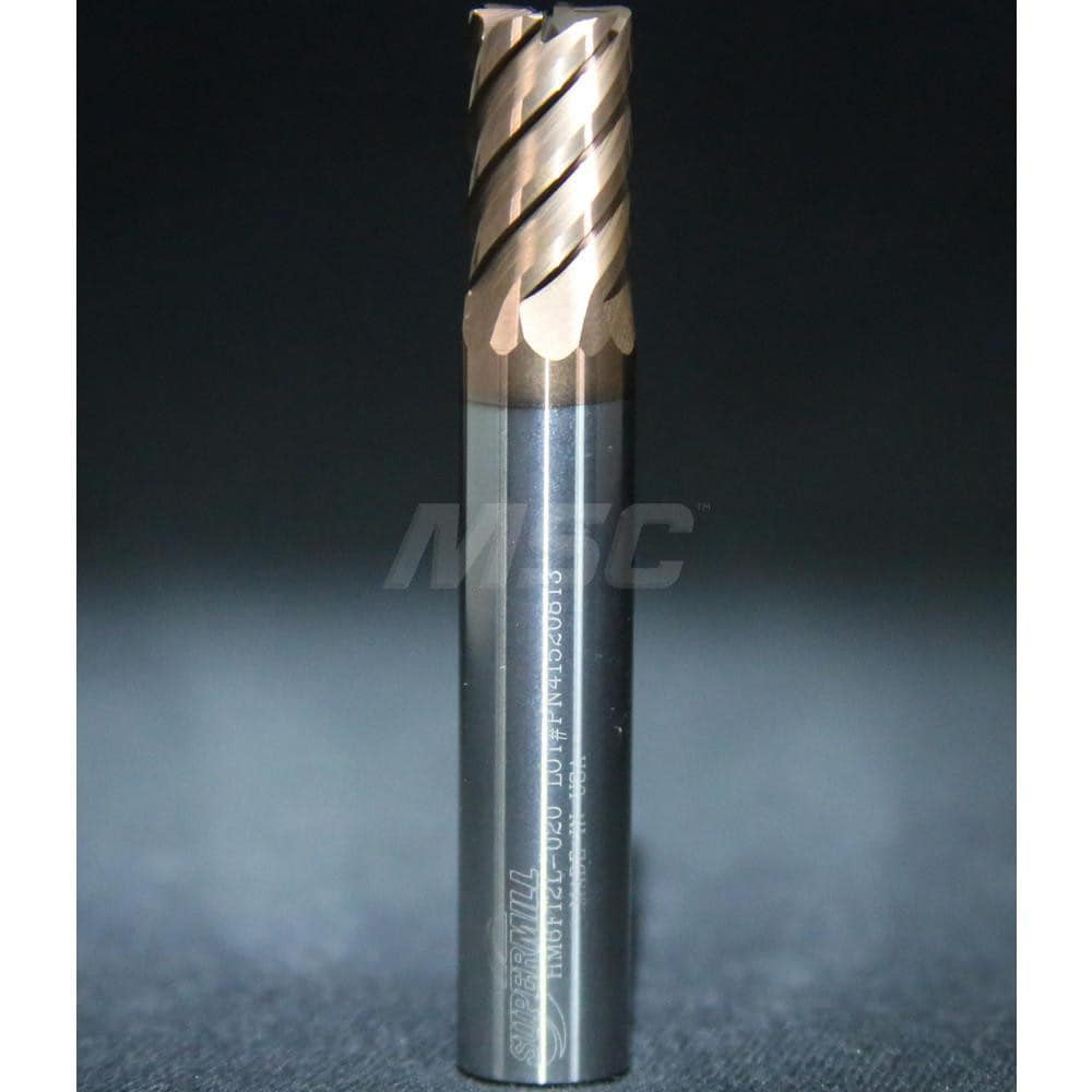 Supermill HM6F500M-015 Corner Radius End Mill: 1/2" Dia, 1-1/4" LOC, 0.015" Radius, 6 Flutes, Solid Carbide