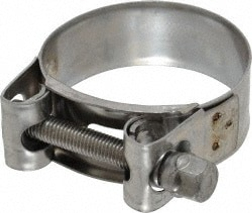 Mikalor 301313-9 T-Bolt Hose Clamp: 1.85 to 2.01" Hose, 25/32" Wide, Stainless Steel