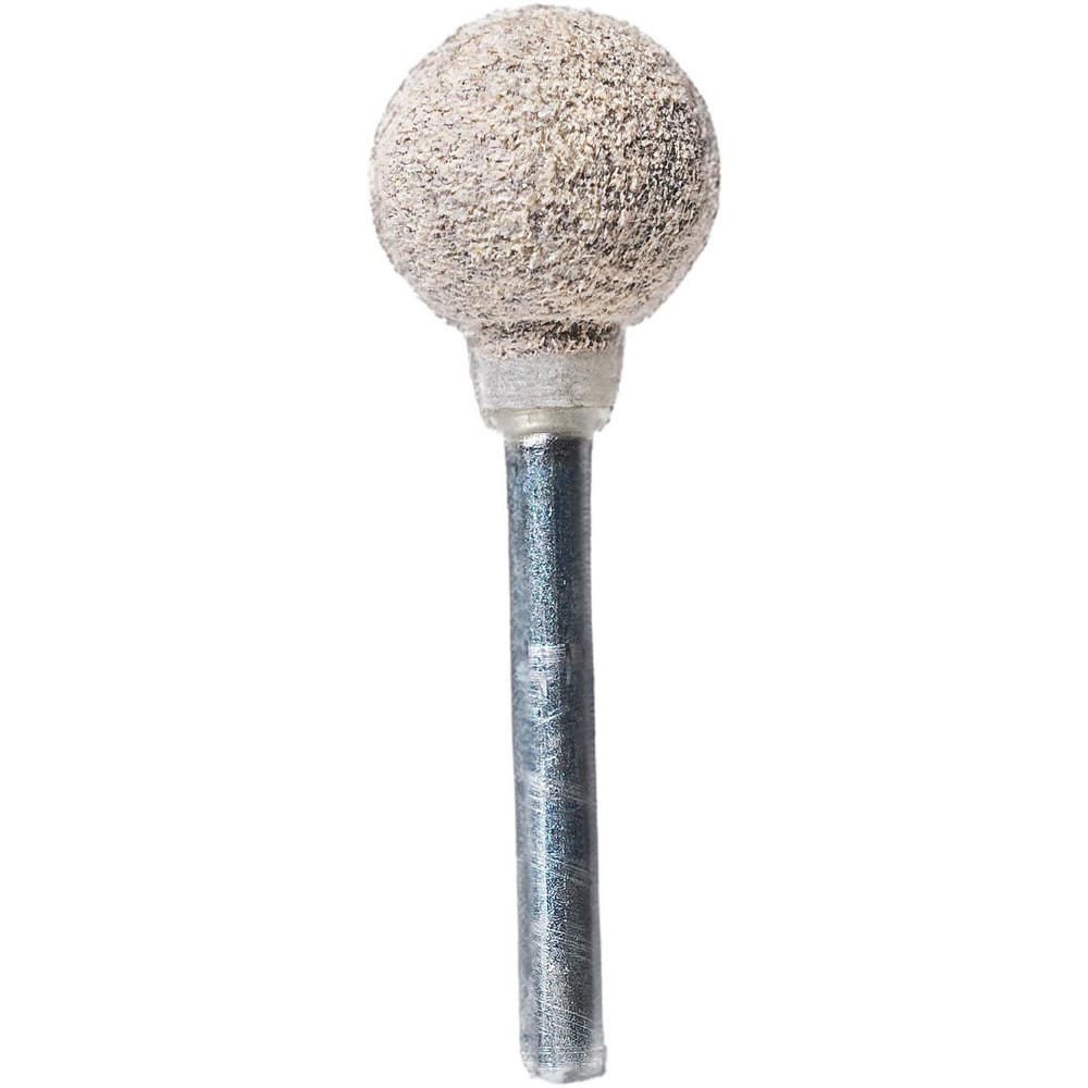 Rex Cut Abrasives 324015 Mounted Points; Point Shape: Ball ; Point Shape Code: B123 ; Abrasive Material: Aluminum Oxide ; Tooth Style: Single Cut ; Grade: Fine ; Grit: 120