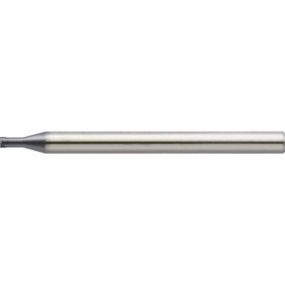 US Union Tool 2813532 Corner Radius End Mill: 0.50 mm Dia, 0.25 mm LOC, 0 deg Helix, UDC Coated, Corner Radius End, Centercutting Series UDCLRSF