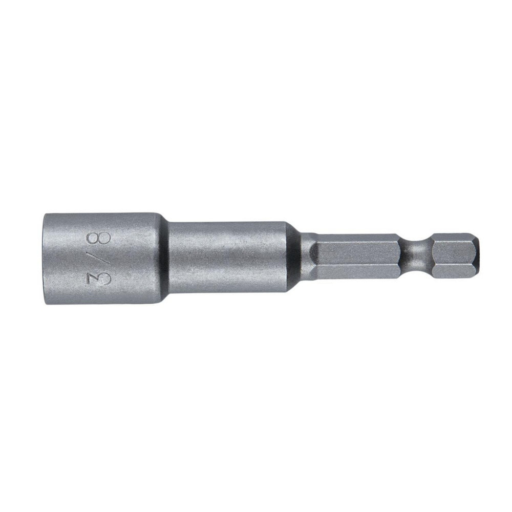 Irwin IWAF24338B10 Power & Impact Screwdriver Bits & Holders; Bit Type: Nut Driver ; Hex Size (Inch): 1/4 ; Drive Size: 3/8 ; Overall Length (Inch): 2-9/16 ; Material: Steel ; Number Of Pieces: 1