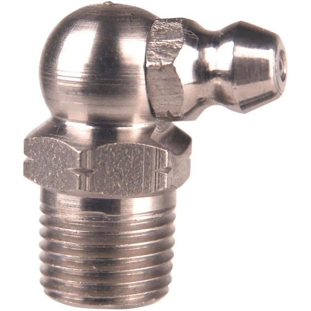 Alemite 1969-B Standard Grease Fitting: 90 ° Head, 1/4-28 Taper