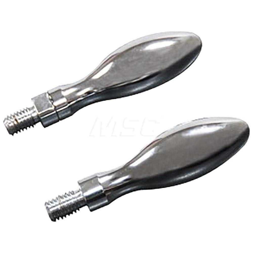 Strong Hand Tools B6-M6 Handwheel & Machine Handles; Handle Type: Revolving ; Mount Type: Threaded Stem ; Handle Length: 2.25 ; Finish: Chrome-Plated ; Handle Shape: Bulb ; Stem Length: 0.75