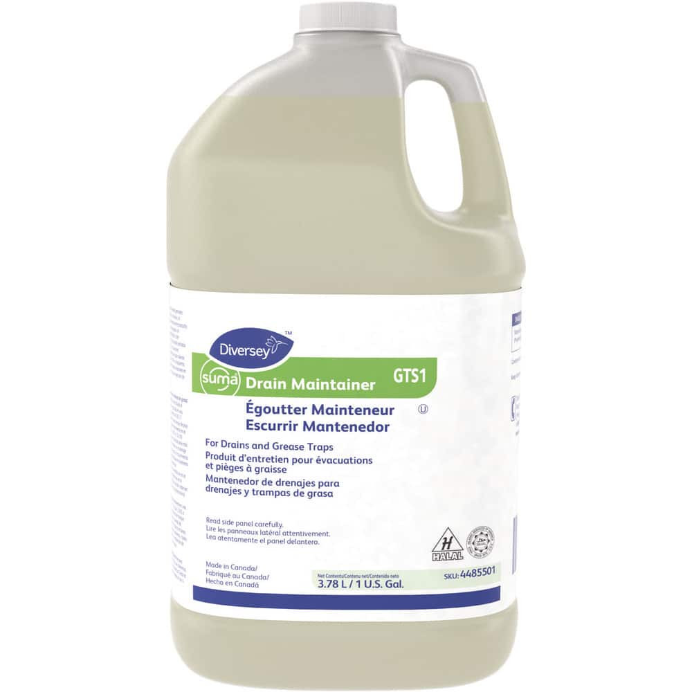 Diversey DVS4485501 Drain Cleaners & Openers; Product Type: Drain Maintainer ; Form: Liquid ; Container Type: Jug ; Container Size: 1 gal ; Scent: Unscented ; For Use With: Drain; Grease Trap; Pipe; Septic System