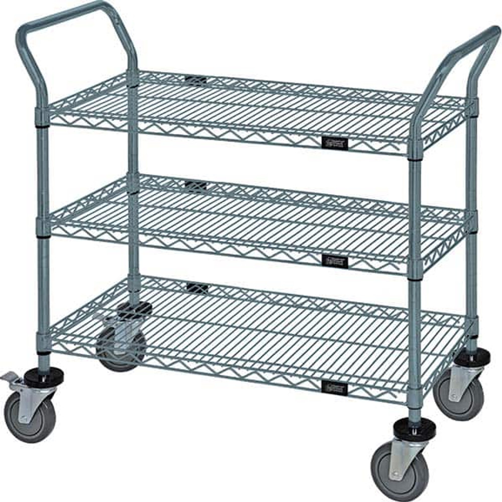 Quantum Storage WRC-1836GY-3 Utility Cart: Wire, Gray