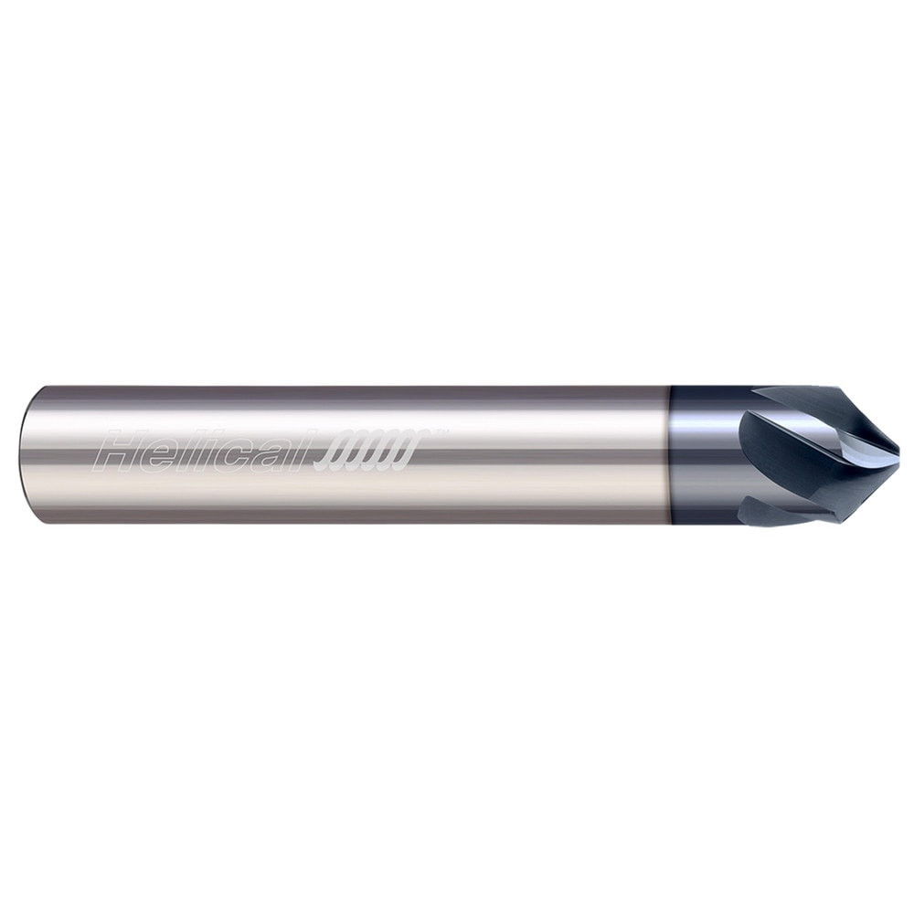 Helical Solutions 88423 Chamfer Mills; Cutter Head Diameter (Fractional Inch): 5/8 ; Cutter Head Diameter (Decimal Inch): 0.6250 ; End Type: Single ; Shank Diameter (Inch): 5/8 ; Overall Length (Inch): 3in ; Coolant Through: No