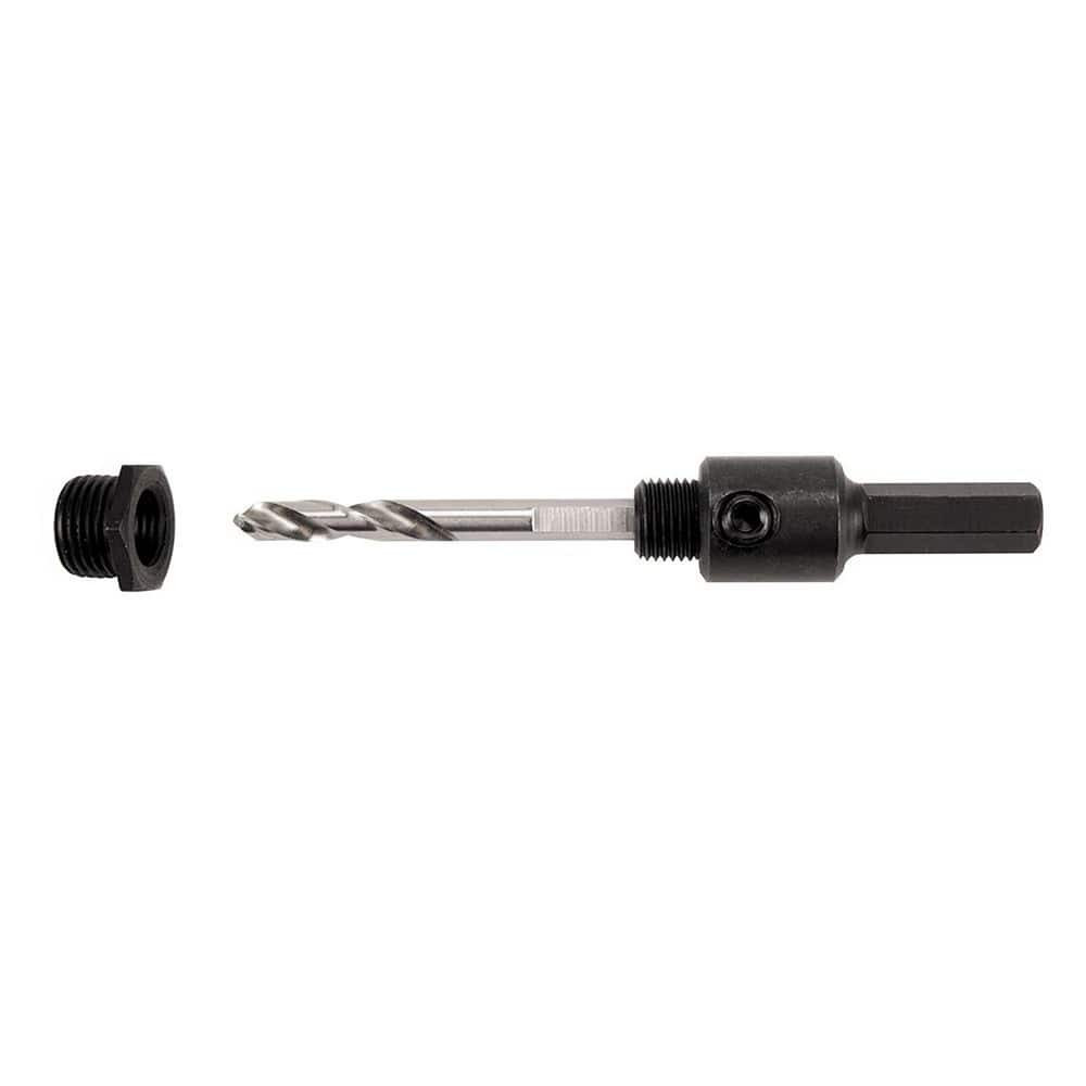 Klein Tools 31905 Hole-Cutting Tool Arbors; Hole Saw Compatibility: Klein Hole Saws ; Minimum Saw Diameter Compatibility: 1.375in ; Maximum Saw Diameter Compatibility: 1.375in ; Shank Type: Hex ; Integral Pilot Type: No Pilot ; Arbor Material: Steel