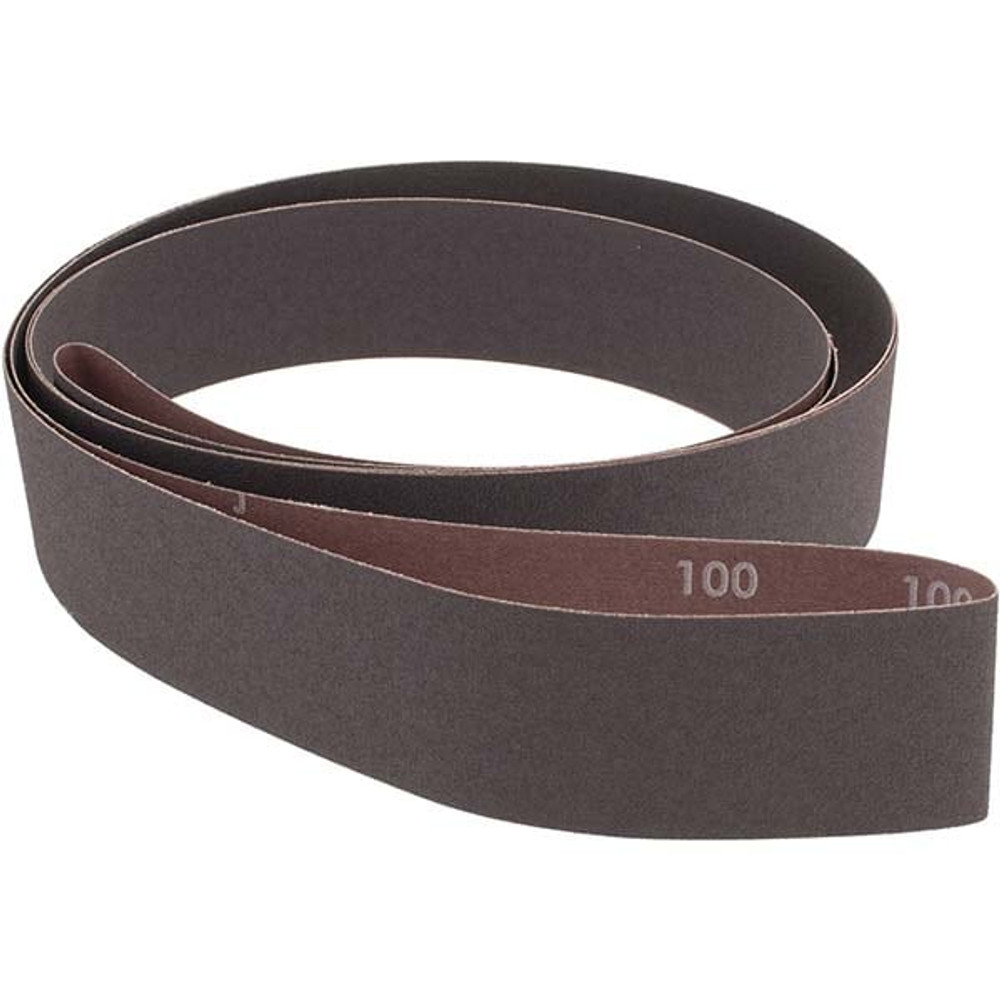 Norton 78072762224 Abrasive Belt: 2" Wide, 132" Long, 100 Grit, Aluminum Oxide