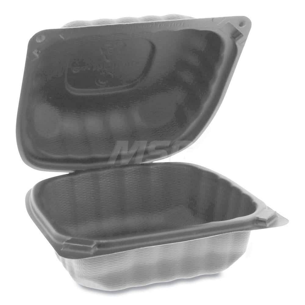 Pactiv PCTYCNB06000000 Food Storage Container: Square, Hinged Lid