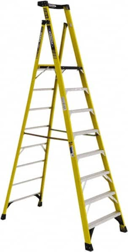 Werner PD7308 8-Step Fiberglass Step Ladder: Type IAA, 8' High
