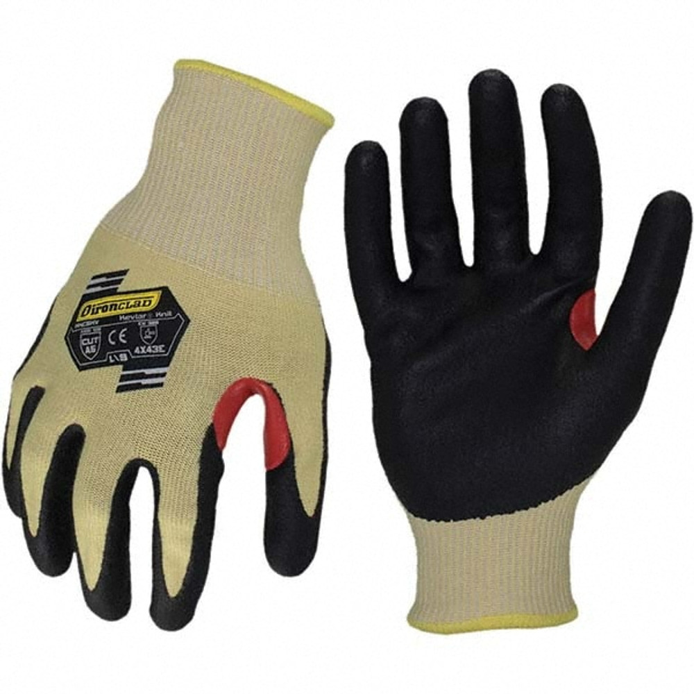 ironCLAD KKC5KV-04-L Cut-Resistant Gloves: Size Large, ANSI Cut A6, ANSI Puncture 3, Foam Nitrile, Series KKC5KV