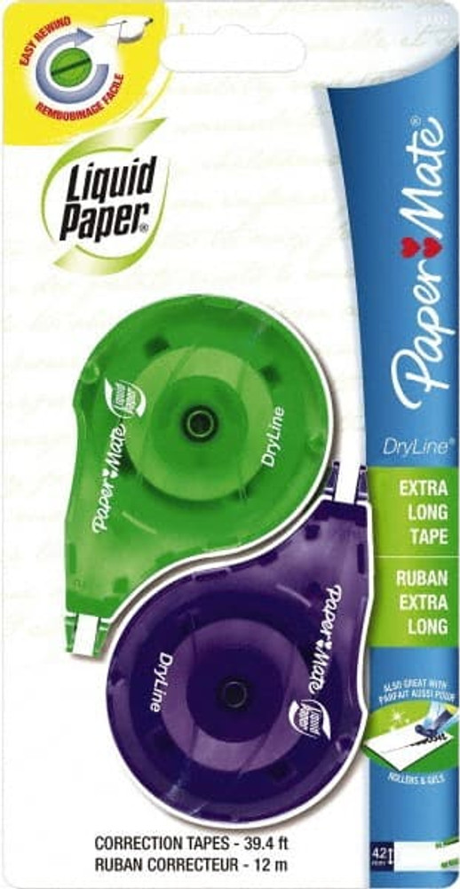 Paper Mate Liquid Paper 6137206 (Pack of 2), 4.2 mm x 12 m Correction Tape