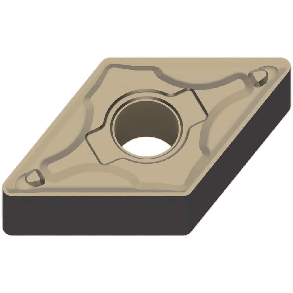 Mitsubishi 843711 Turning Inserts; Insert Style: DNMG ; Insert Size Code: 4 ; Insert Shape: Rhombic 550 ; Included Angle: 55.00 ; Inscribed Circle (Decimal Inch): 0.5000 ; Corner Radius (Decimal Inch): 0.0312