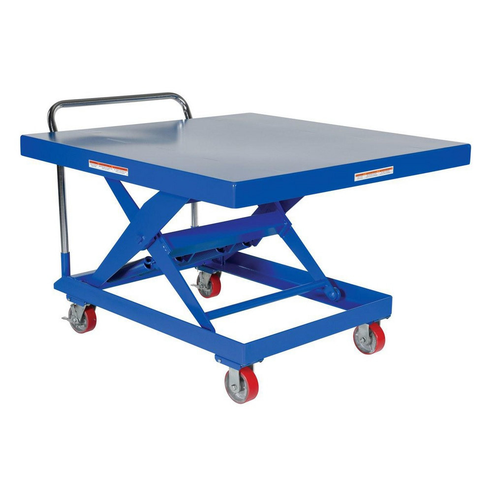 Vestil SCSC-1000-4848 Mobile Air Lift Table: 1,000 lb Capacity, 14" Lift Height, 48 x 48" Platform