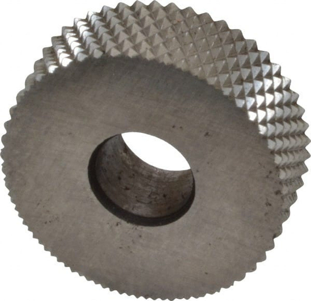 MSC KNM-225 Standard Knurl Wheel: 3/4" Dia, 90 ° Tooth Angle, 25 TPI, Diamond, High Speed Steel