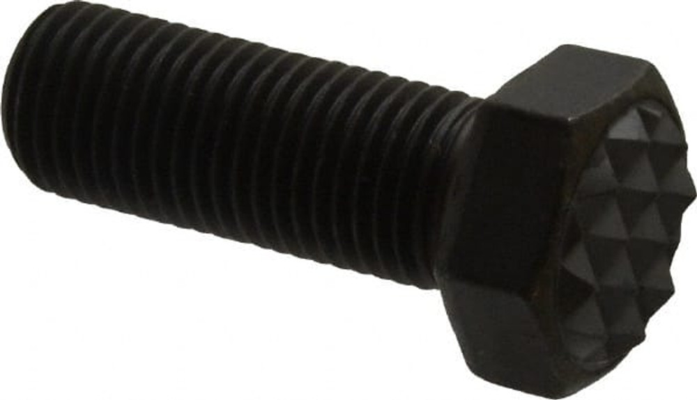 Fairlane CTH-0231 Serrated Tooth, 3/8-24, 1" Shank Length, 1" Thread Length, Black Oxide Finish, Hex Head, Adjustable Positioning Gripper