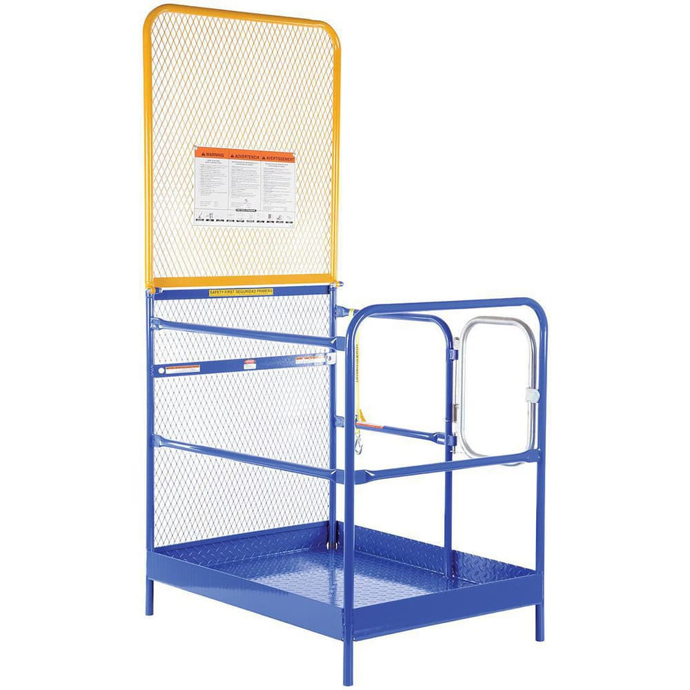 Vestil WP-3648-84B Steel Platform: 1,000 lb Capacity, 36" Wide, 51" Deep, 89-5/8" High