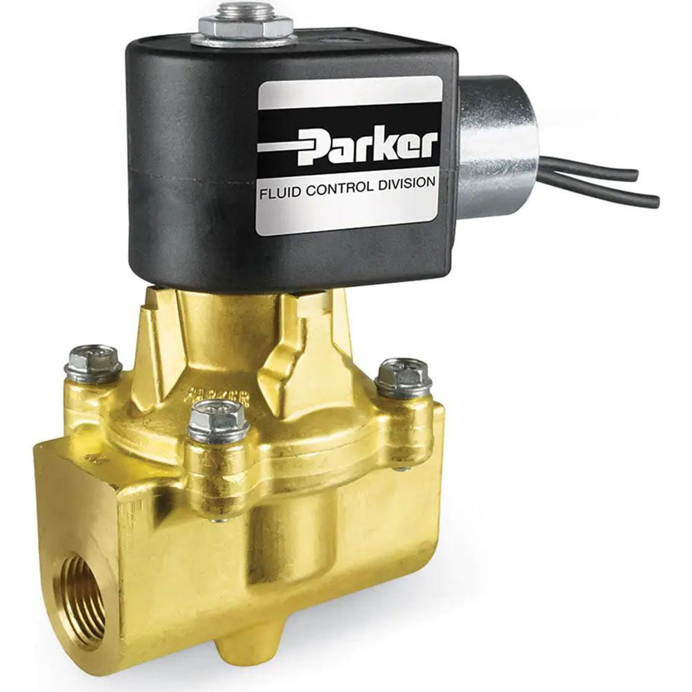 Parker 70249131 Solenoid Valve: 2-Way, 3/4" Port, NPT