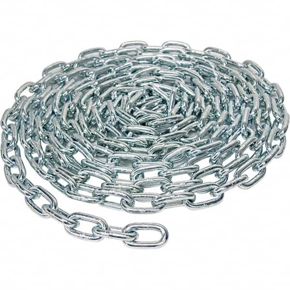 Mibro 541121 Welded Chain; Finish: Zinc-Plated ; Overall Length: 15cm; 15in; 15yd; 15mm; 15m; 15ft ; Inside Length (Decimal Inch): 1.3800 ; Inside Length: 1.38mm; 1.38in ; Inside Width: 0.55mm; 0.55in ; Inside Width (Decimal Inch): 0.5500
