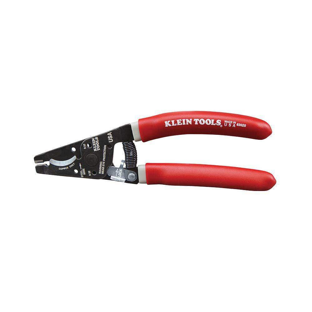 Klein Tools 63020 Cable Cutter: 0.03" Capacity, Steel Handle, 7" OAL