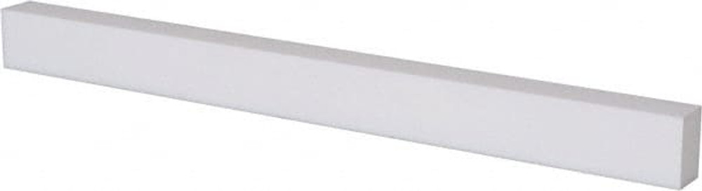 USA Industrials BULK-PS-PTFE-80 Plastic Bar: Polytetrafluoroethylene (Virgin), 3/8" Thick, 24" Long, White