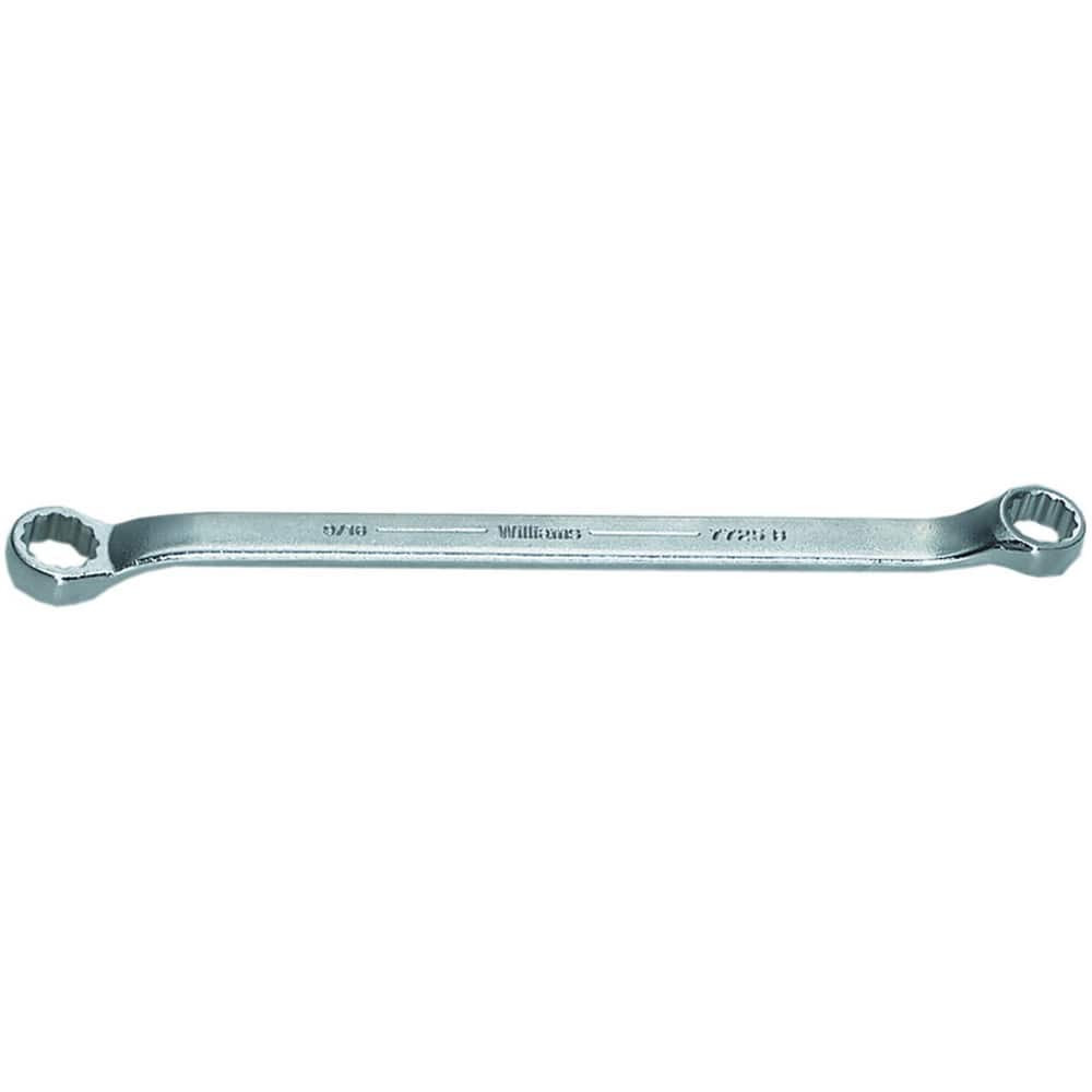 Williams JHW7731B Box Wrenches; Wrench Type: Offset Box End Wrench ; Size (Decimal Inch): 13/16 x 7/8 ; Double/Single End: Double ; Wrench Shape: Straight ; Material: Steel ; Finish: Satin; Chrome