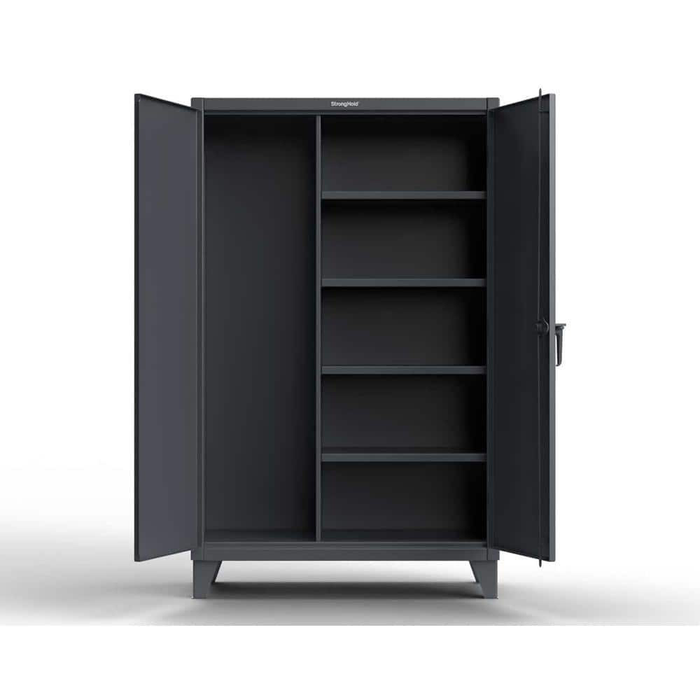 Strong Hold 66-BC-244 Locking Steel Storage Cabinet: 72" Wide, 24" Deep, 78" High