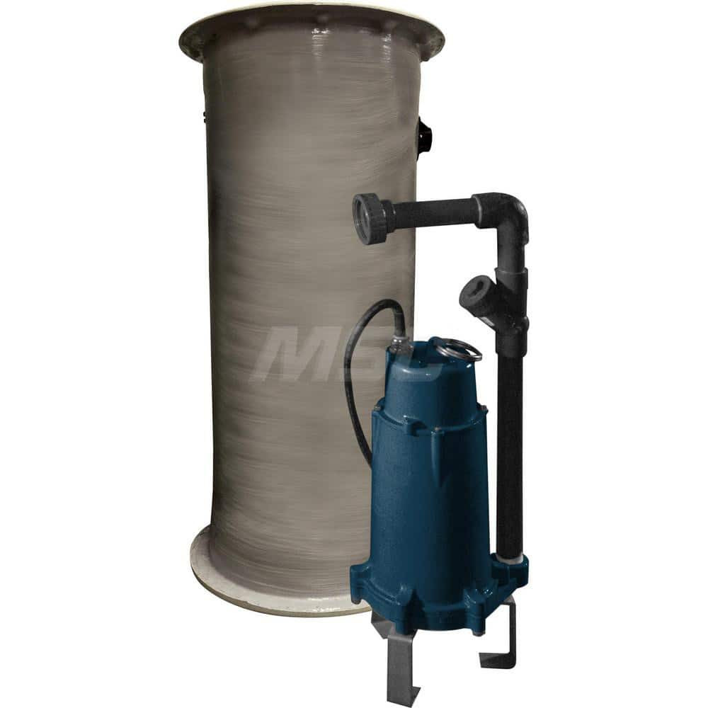 Little Giant Pumps 515201 Grinder Sewage & Effluent Pump: Automatic, 2 hp, 13.9A, 208 to 230V