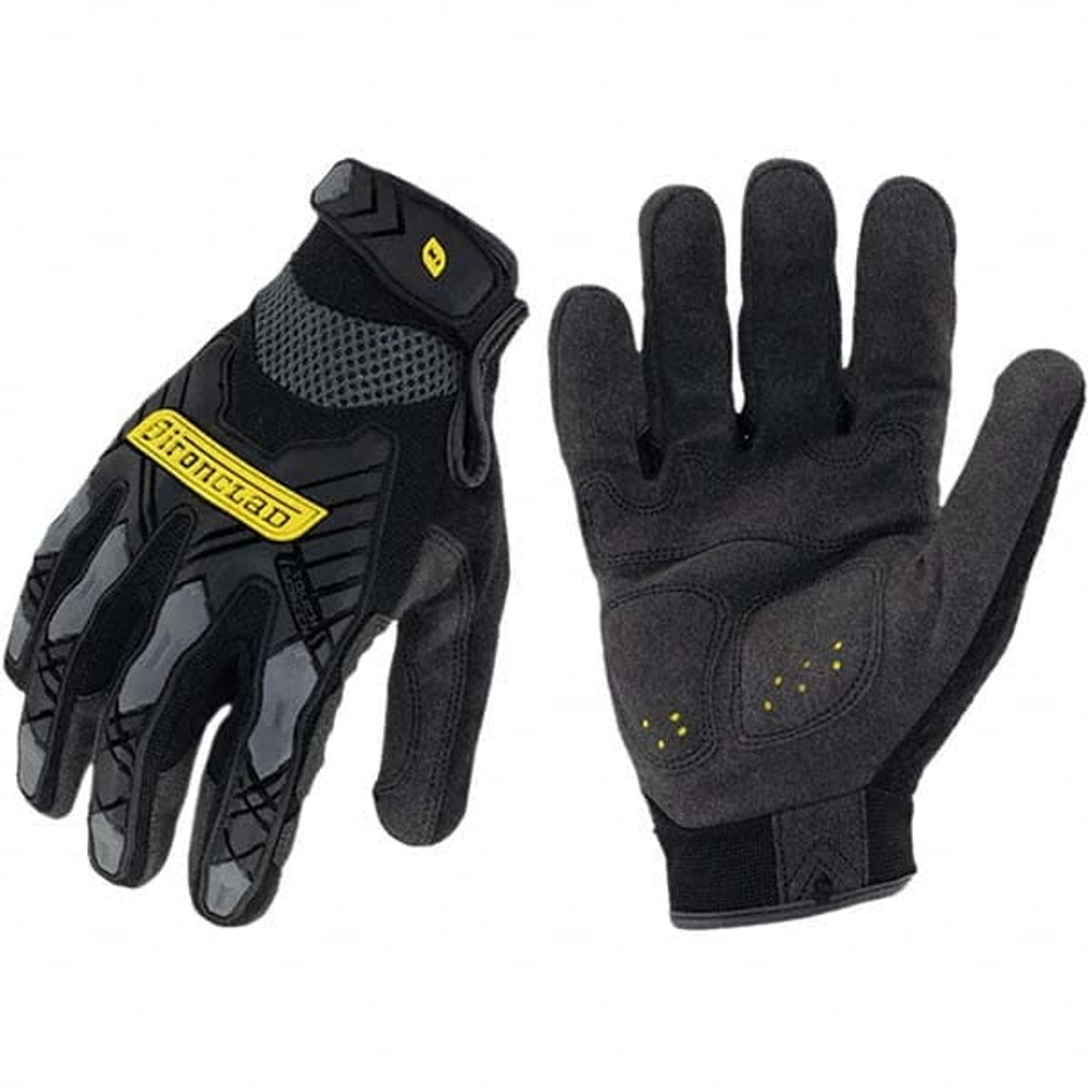 ironCLAD IEX-MIG-06-XXL Impact-Resistant Gloves: Size 2X-Large, ANSI Puncture 3, Suede & Polyester Lined, Suede & Polyester