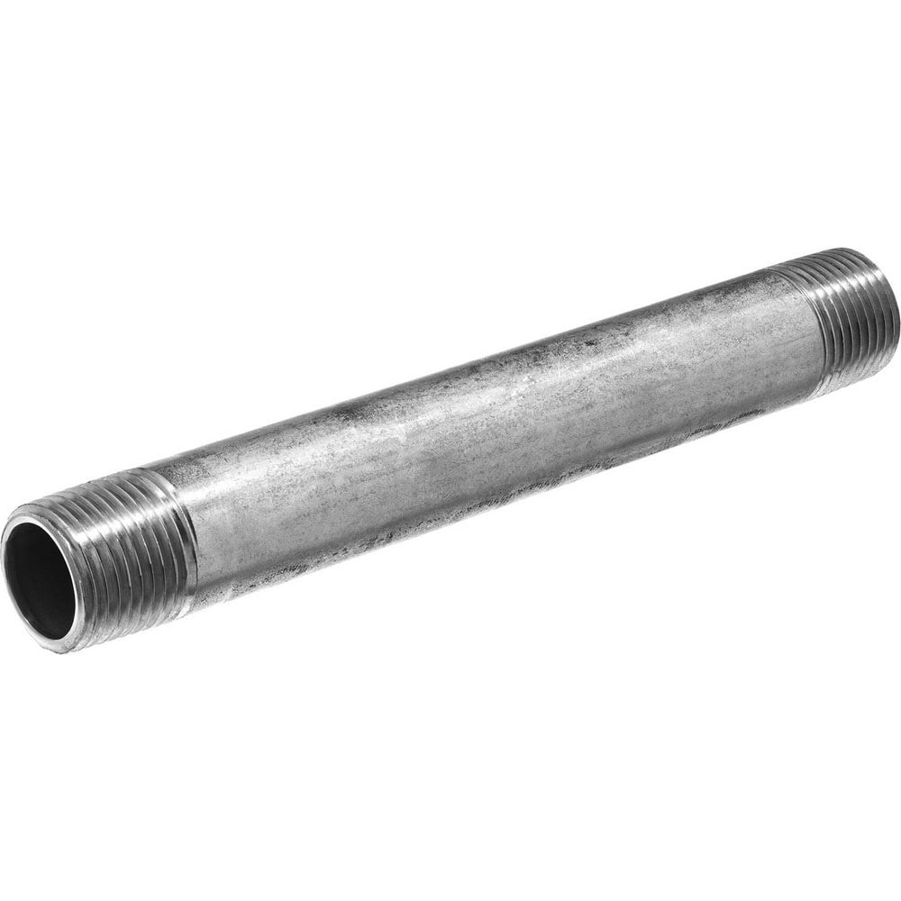 USA Industrials ZUSA-PF-15378 Stainless Steel Pipe Nipples & Pipe; Thread Style: Threaded on Both Ends ; Construction: Welded ; Length (Inch): 12in ; Pipe Size: 1-1/2 ; Material Grade: 316 ; Schedule: 40