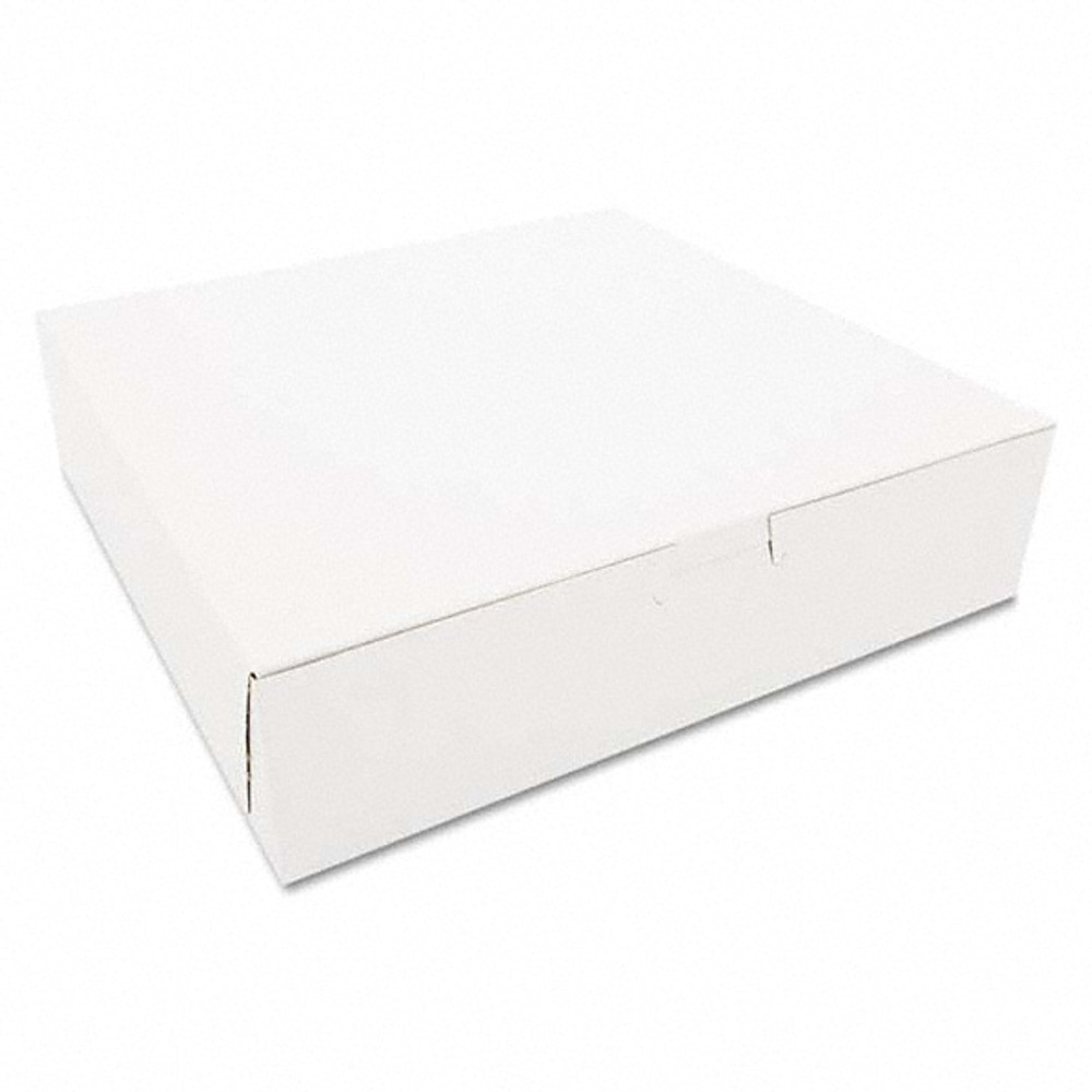 SCT SCH0969 Tuck-Top Bakery Boxes, 10w x 10d x 2 1/2h, White, 250/Carton