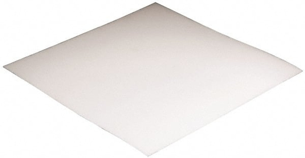 Value Collection 550063 Plastic Sheet: Polypropylene, 1/4" Thick, 48" Long, Translucent White