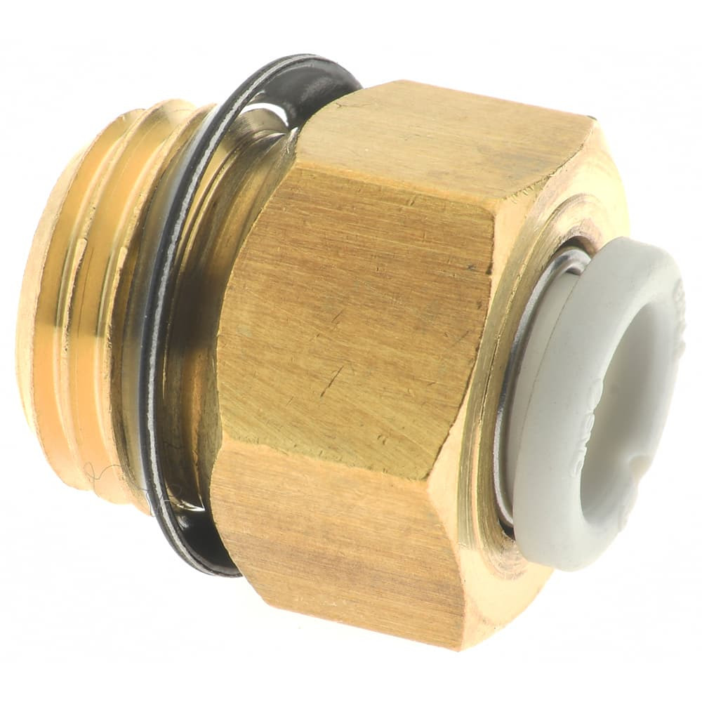 SMC PNEUMATICS KQ2H06-U02A Push-to-Connect Tube Fitting: Connector, 1/4" Thread