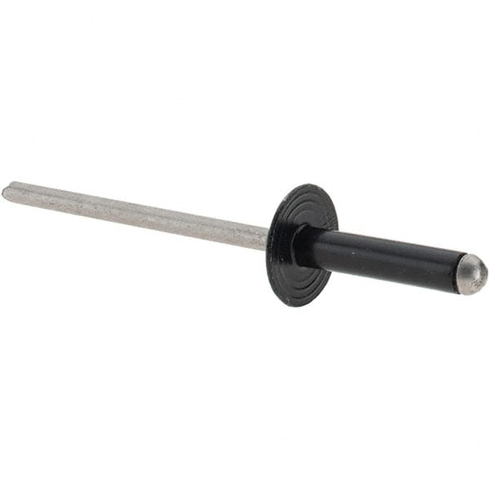 Au-Ve-Co Products 23861 Open End Blind Rivet: Large Flange Head, Aluminum Body, Stainless Steel Mandrel