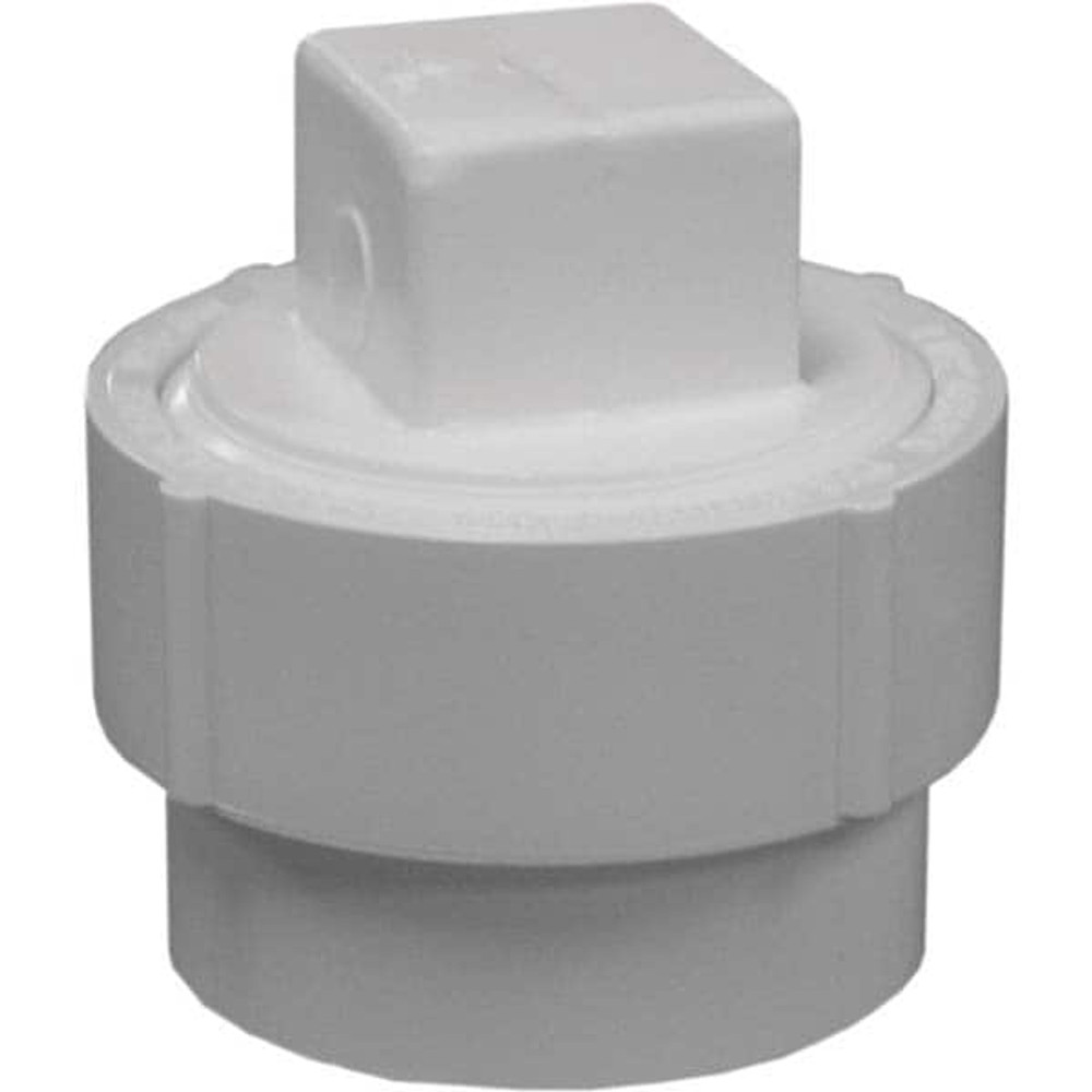 Jones Stephens PFA620 Drain, Waste & Vent Cleanout: 2" Fitting, Spig x Hub, Polyvinylchloride