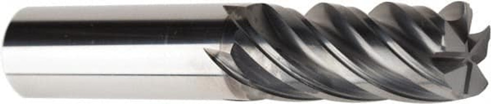 American Tool Service 790-1000-040 Corner Radius End Mill: 1" Dia, 1-3/4" LOC, 0.04" Radius, 5 Flutes, Solid Carbide