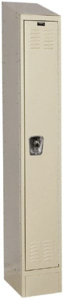 Hallowell URB1258-1ASB-PT 1-Wide Locker: 12" Wide, 78" High, Padlock