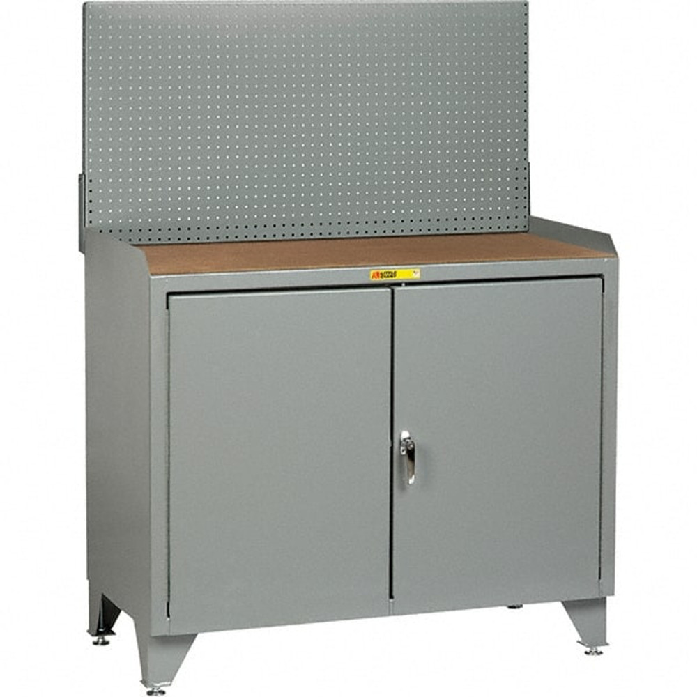 Little Giant. MH3LL-2D-2436PB Stationary Security Workstation: 36" Wide, 24" Deep, 43" High