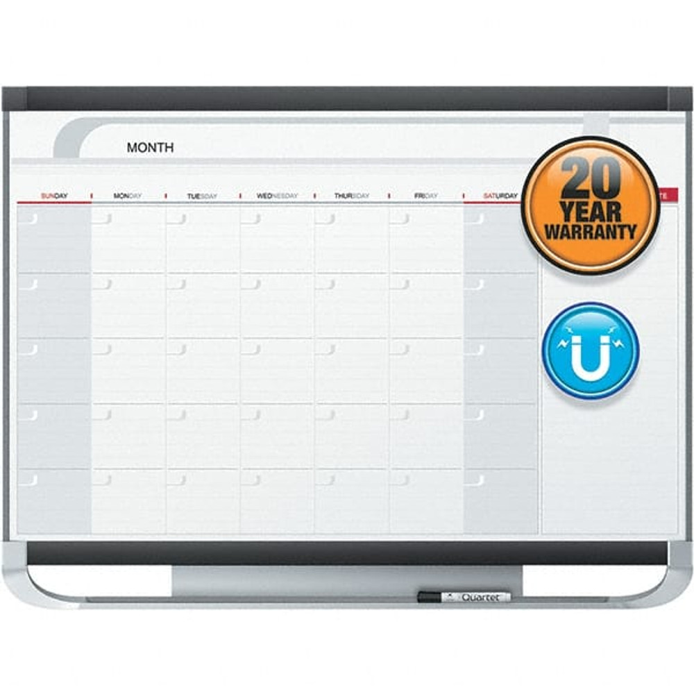 Quartet QRTCP32P2 24" High x 36" Wide Magnetic Dry Erase Calendar