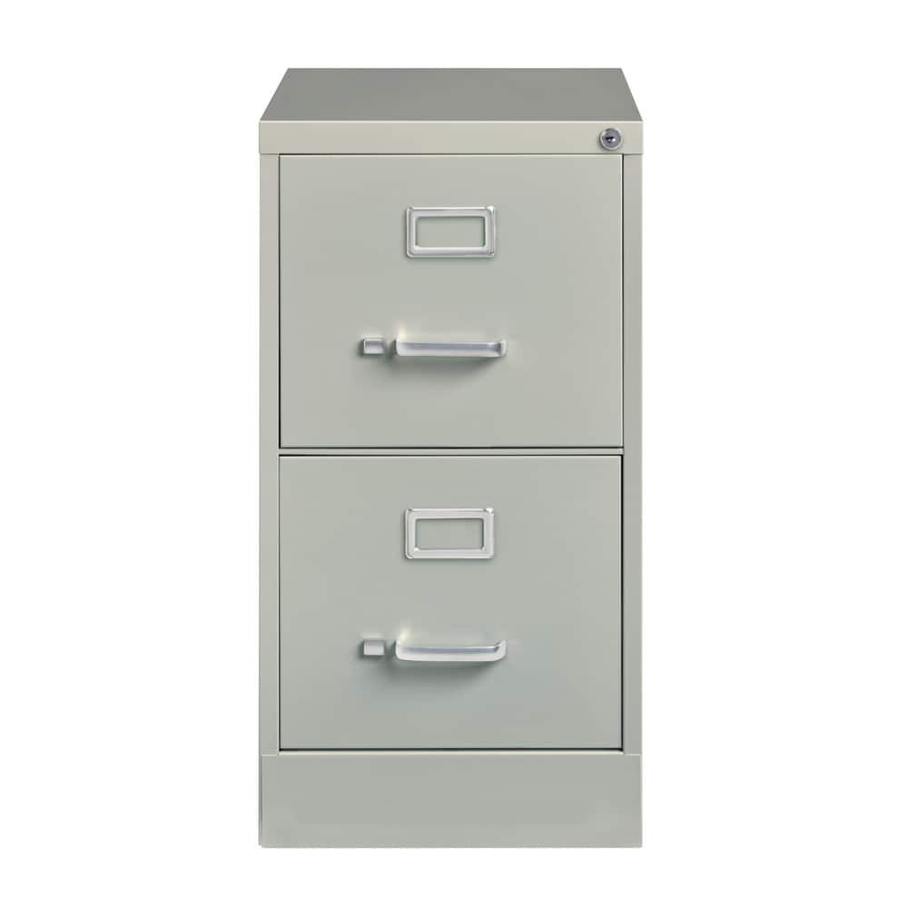 Hirsh 22732 Vertical: 2 Drawers, Steel, Light Gray