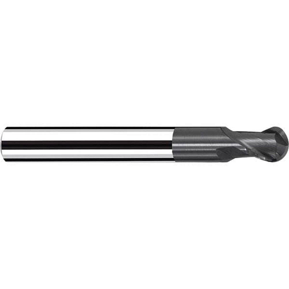 Fraisa X5820312 Ball End Mill: 1/4" Dia, 1/4" LOC, 2 Flute, Solid Carbide