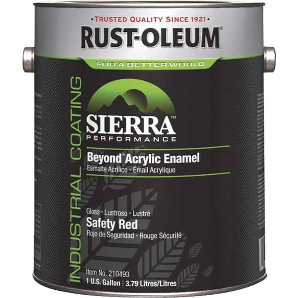 Rust-Oleum 210493 Acrylic Enamel  Paint: 10 gal, Safety Red, Gloss Finish