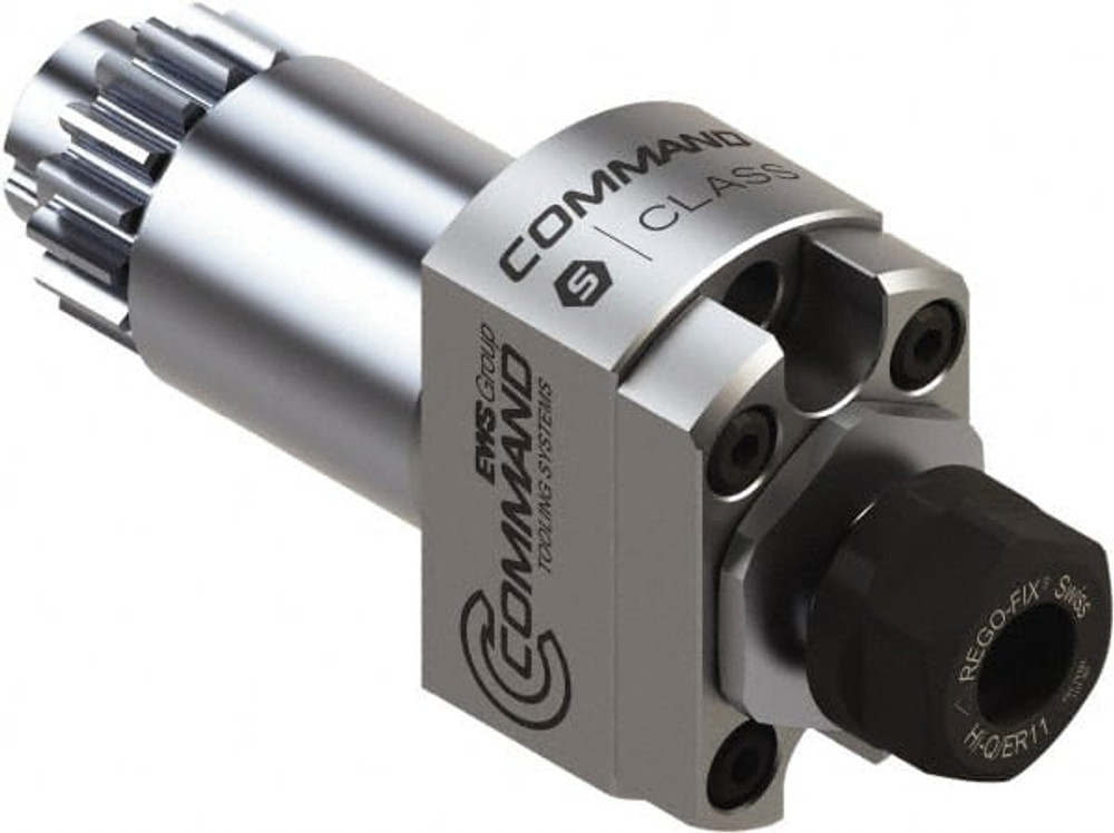 Command Tooling LCA1C1106 Collet Chuck: 0.2 to 7 mm Capacity, ER Collet, 24 mm Shank Dia, Swiss Citizen Shank