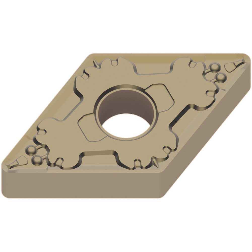 Mitsubishi 642741 Turning Inserts; Insert Style: DNMG ; Insert Size Code: 4 ; Insert Shape: Rhombic 550 ; Included Angle: 55.00 ; Inscribed Circle (Decimal Inch): 0.5000 ; Corner Radius (Decimal Inch): 0.0312