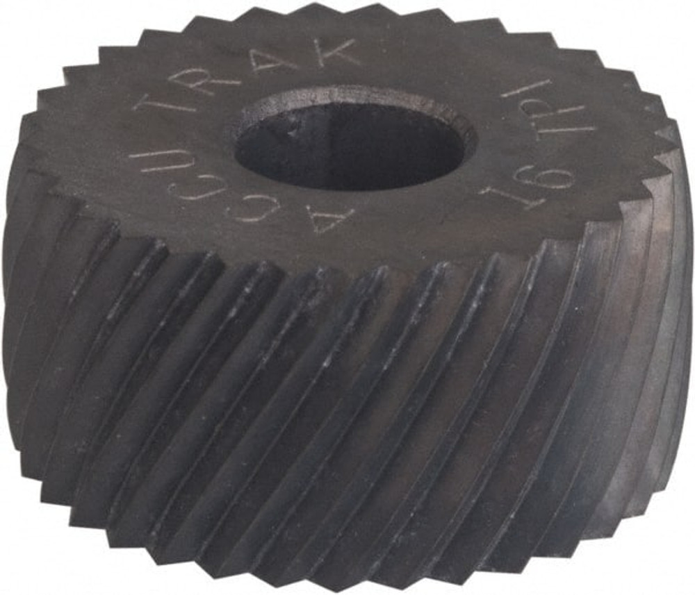 MSC GKRV225FNC Convex Knurl Wheel: 5/8" Dia, 90 ° Tooth Angle, 25 TPI, Diagonal, Cobalt